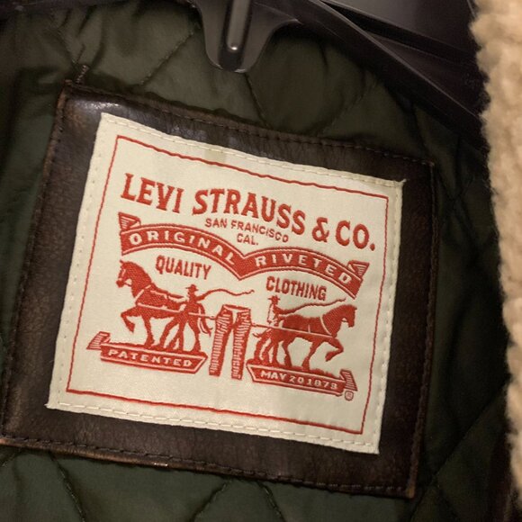 Levis Plaid Shirt Jacket Hooded S Levi Strauss & Co. Cotton & Polyester Unisex - Picture 3 of 9
